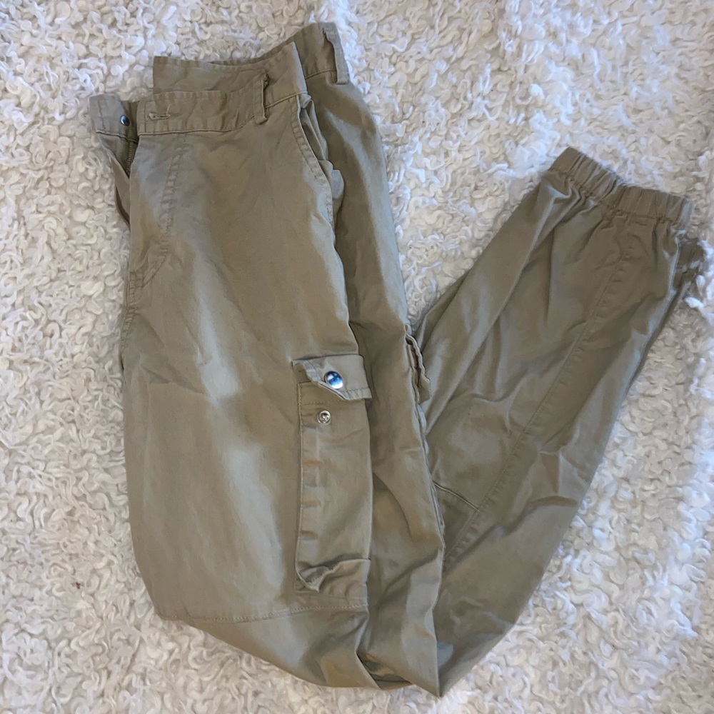 Shein Cargo Khaki Joggers